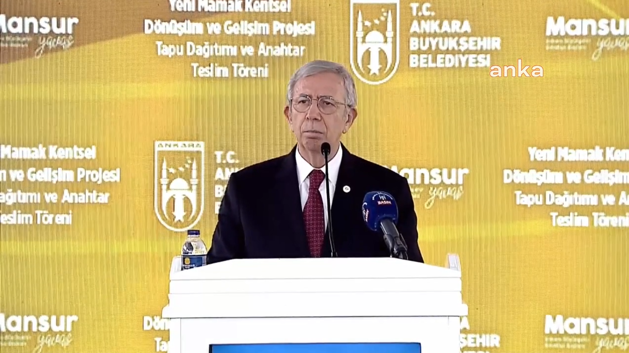 Mansur Yavaş: "Varımız yoğumuz Ankara halkını zengin etmek"