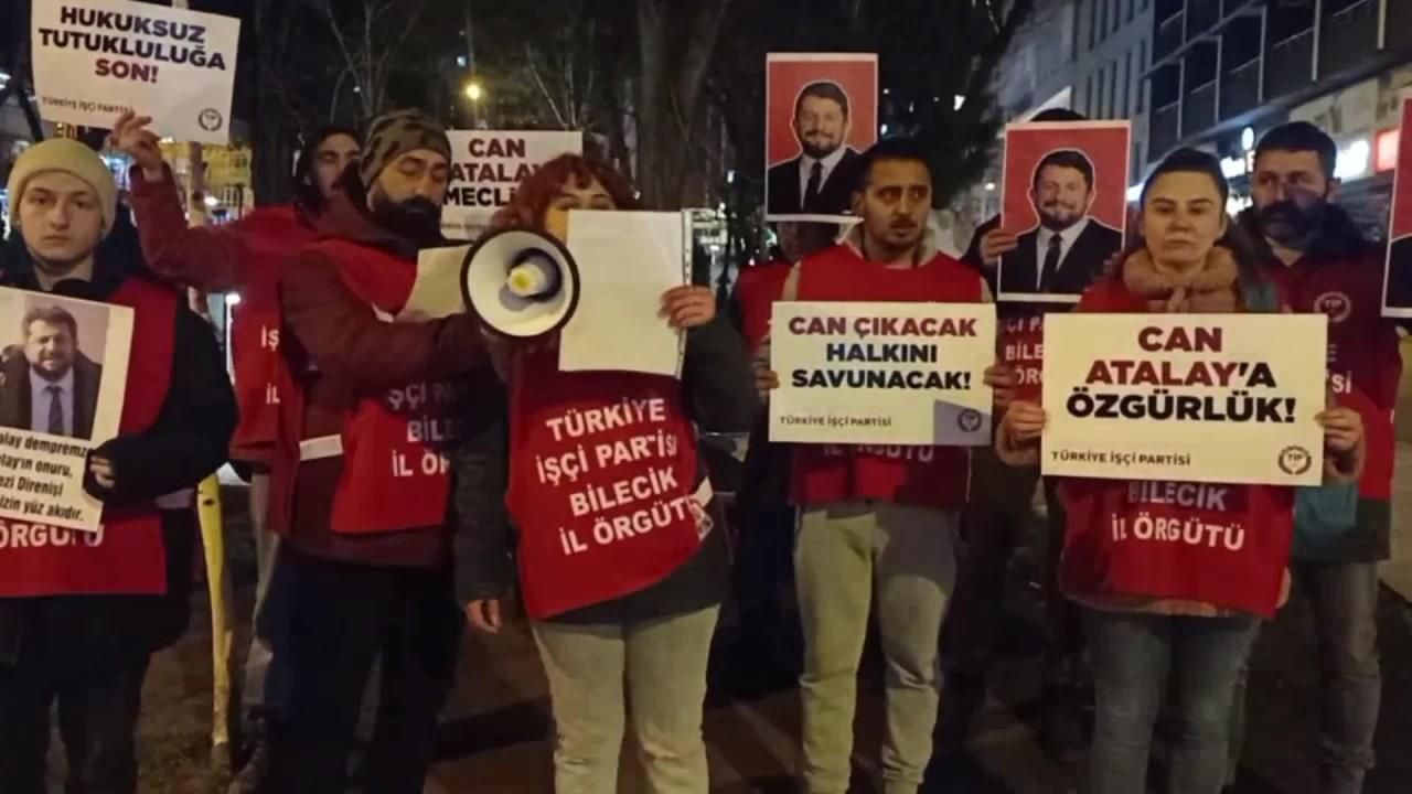Türkiye İşçi Partisi, Bilecik’te Can Atalay'ın vekilliğinin düşürülmesini protesto etti