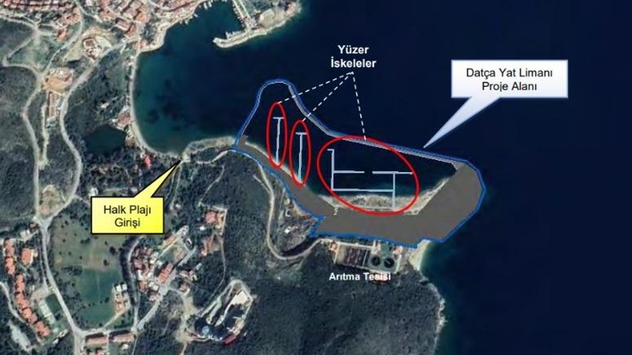Bakanlığın Datça Yat Limanı Projesi için ÇED raporu çıktı