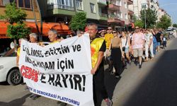 Edirne'de 'Müfredata Hayır' yürüyüşü