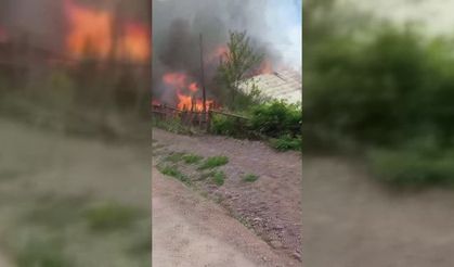 Sinop’ta 2 ev alevlere teslim oldu