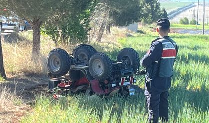Burdur’da ATV devrildi, sürücü yaşamını yitirdi
