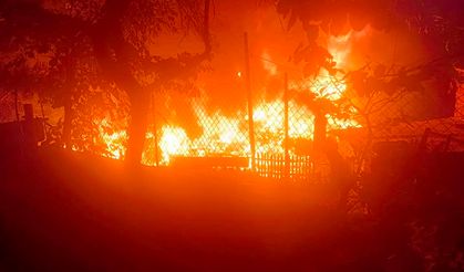 Sinop'ta çıkan yangında ev ve iş yerleri küle döndü