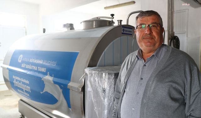 Antalya Büyükşehir Belediyesi’nden üreticiye 4 tonluk süt tankı desteği