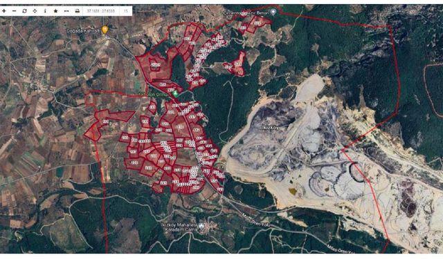 Akbelen ormanının çevresindeki 190 parsellik arazi linyit madeni için kamulaştırıldı