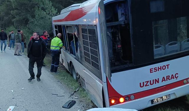 İzmir’de TIR otobüse çarptı: 1 ölü, 3 yaralı