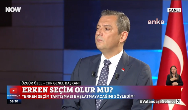 CHP Genel Başkanı Özgür Özel: “Halk ‘bunlarla olmuyor’ dediğinde erken seçim geliyor demektir"