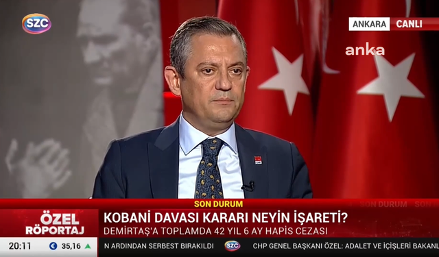Özgür Özel, Kobani Davası'nı değerlendirdi: "Bu dava siyasi bir davadır”