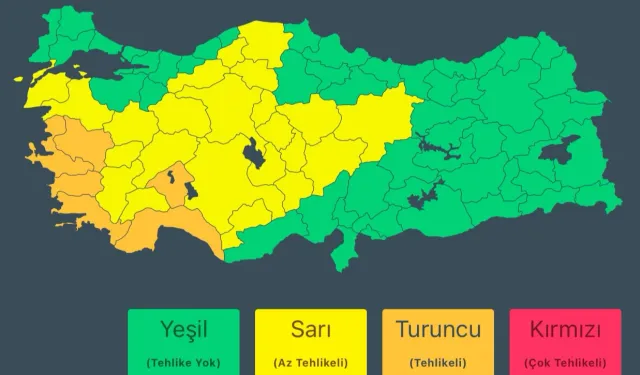 İçişlerinden 6 ile "turuncu uyarı"