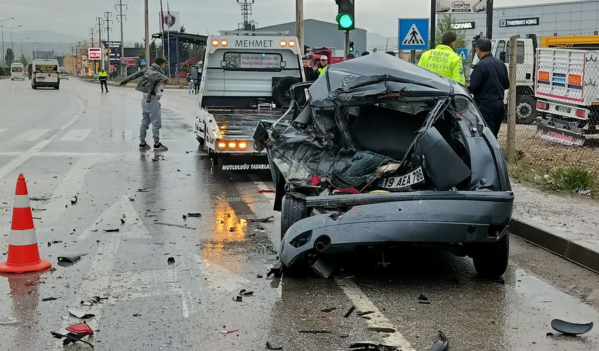 Çorum’da zincirleme trafik kazası: 4 yaralı